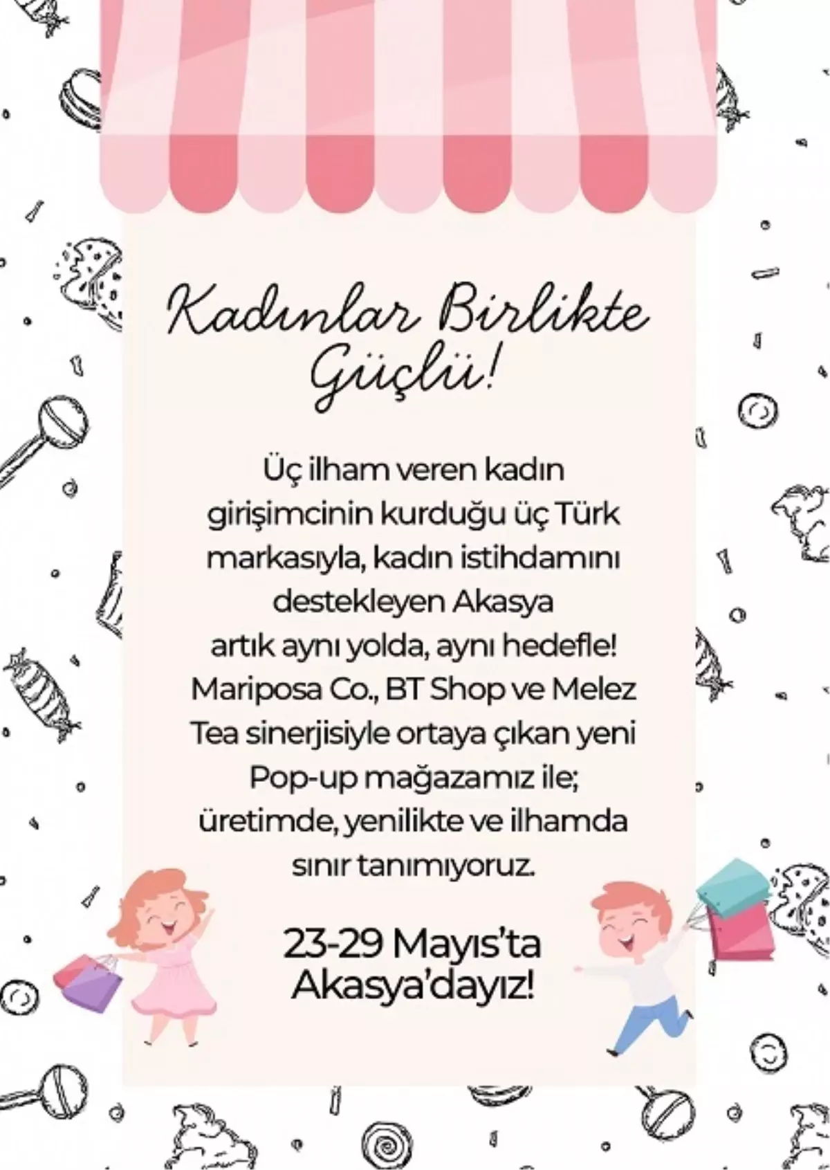 Akasya'da Kadın Girişimcilerle Pop-Up Mağaza