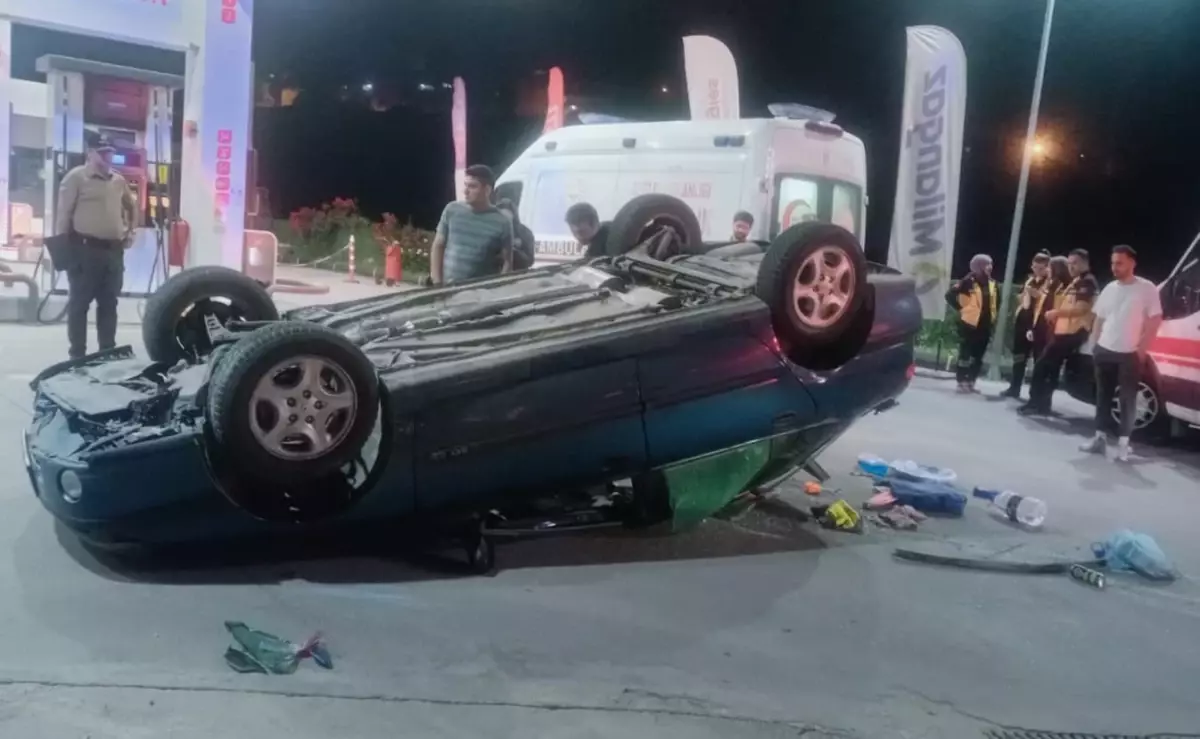 Karabük'te Ters Dönen Otomobilde Sürücü Yaralandı