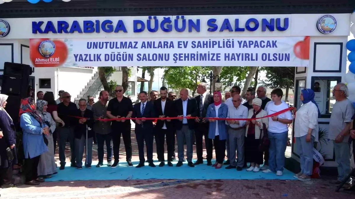 Karabiga'da Yazlık Düğün Salonu Açılışı Gerçekleşti
