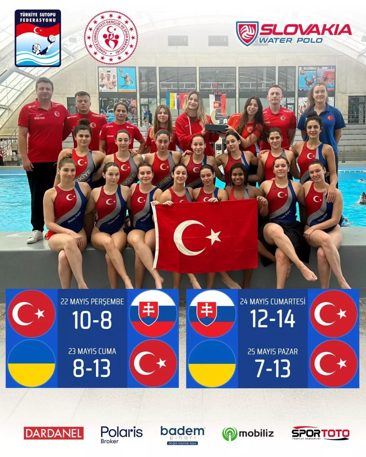 Türkiye Kadın Sutopu Takımı Şampiyon oldu!