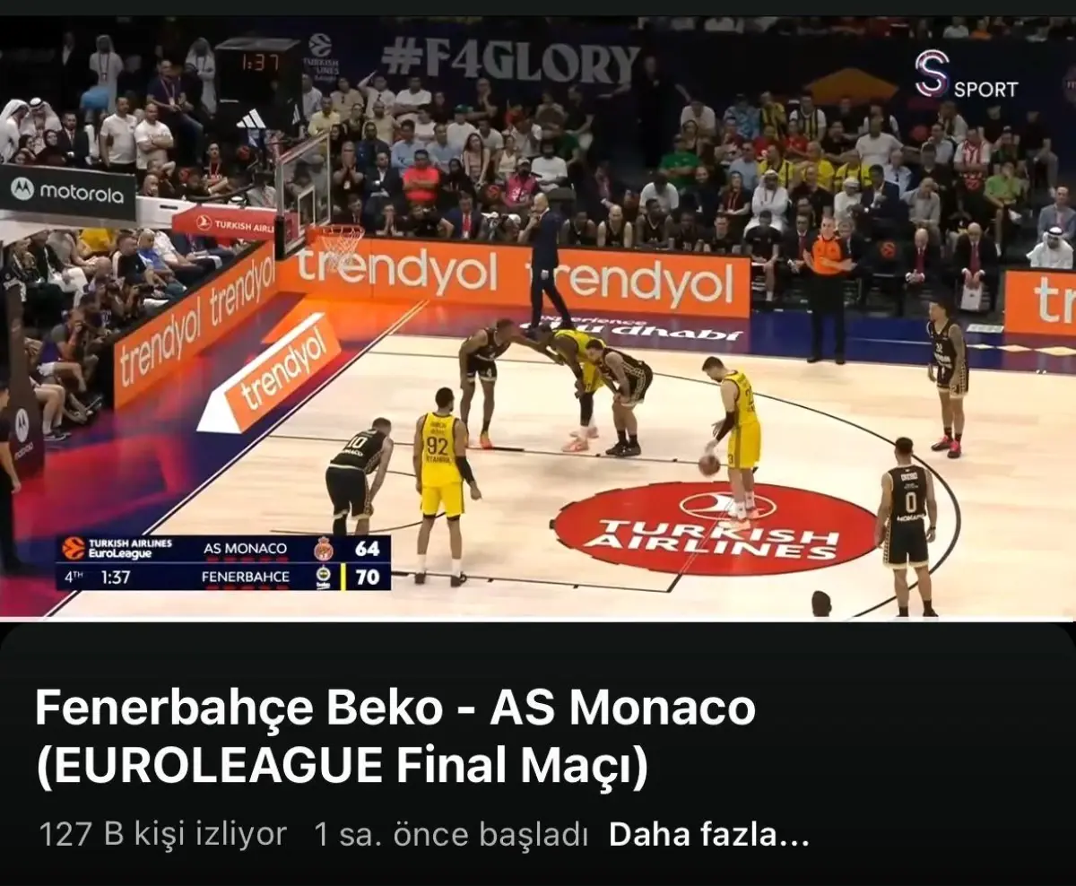 Kocaeli Büyükşehir Belediyesi'nden EuroLeague Finali'nde Rekor İzlenme