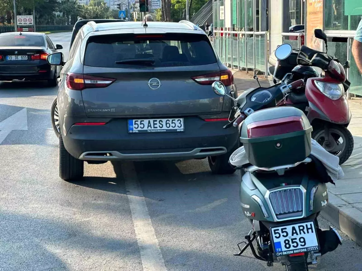 Samsun'da Motosiklet Kazası