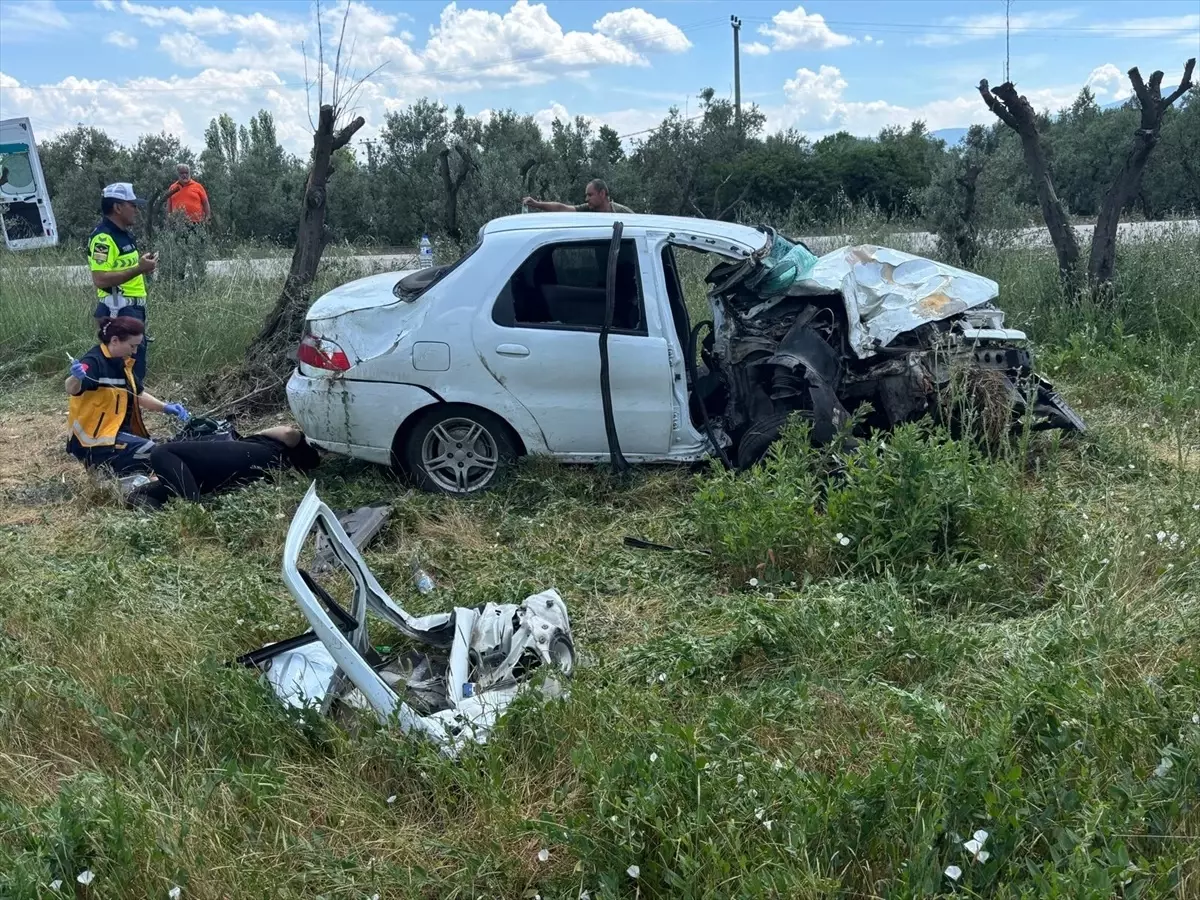 Zeytinliğe Devrilen Araçta 3 Yaralı