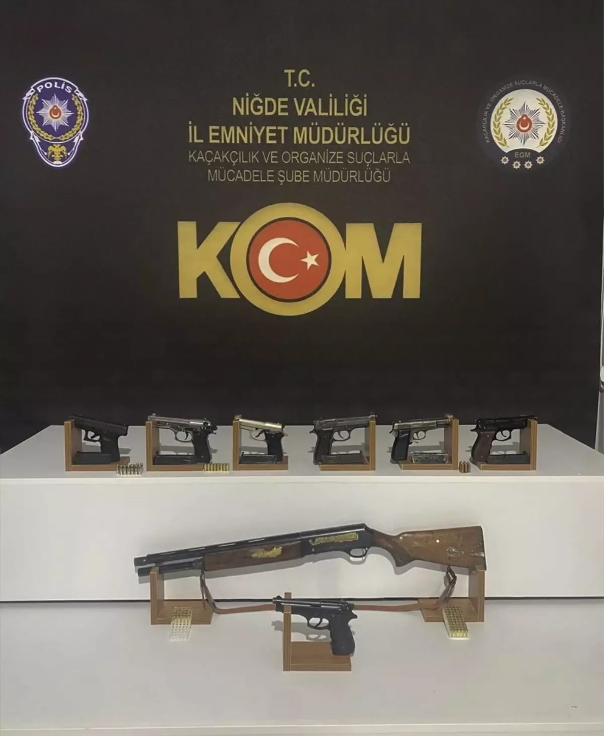 Niğde'de Ruhsatsız Silah Operasyonu