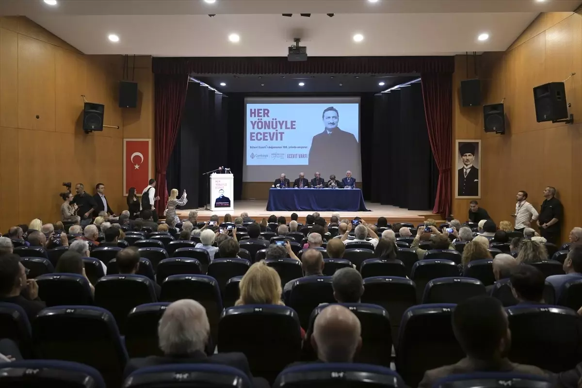 Ecevit'in 100. Yılı Panel ile Kutlandı