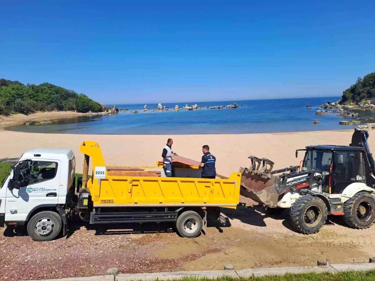 Kocaeli'nin Mavi Bayraklı Plajları Yaz Sezonuna Hazırlanıyor