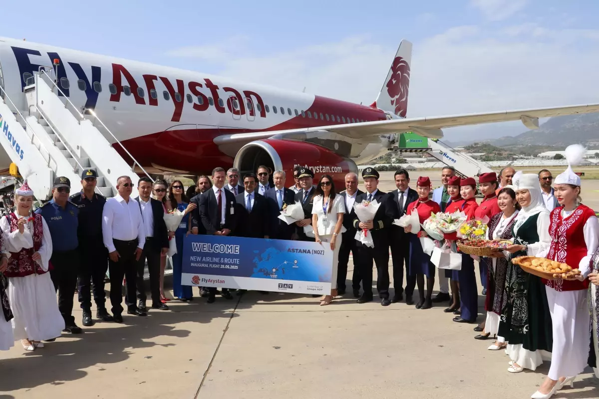 Kazakistan'dan Alanya'ya İlk Uçuş