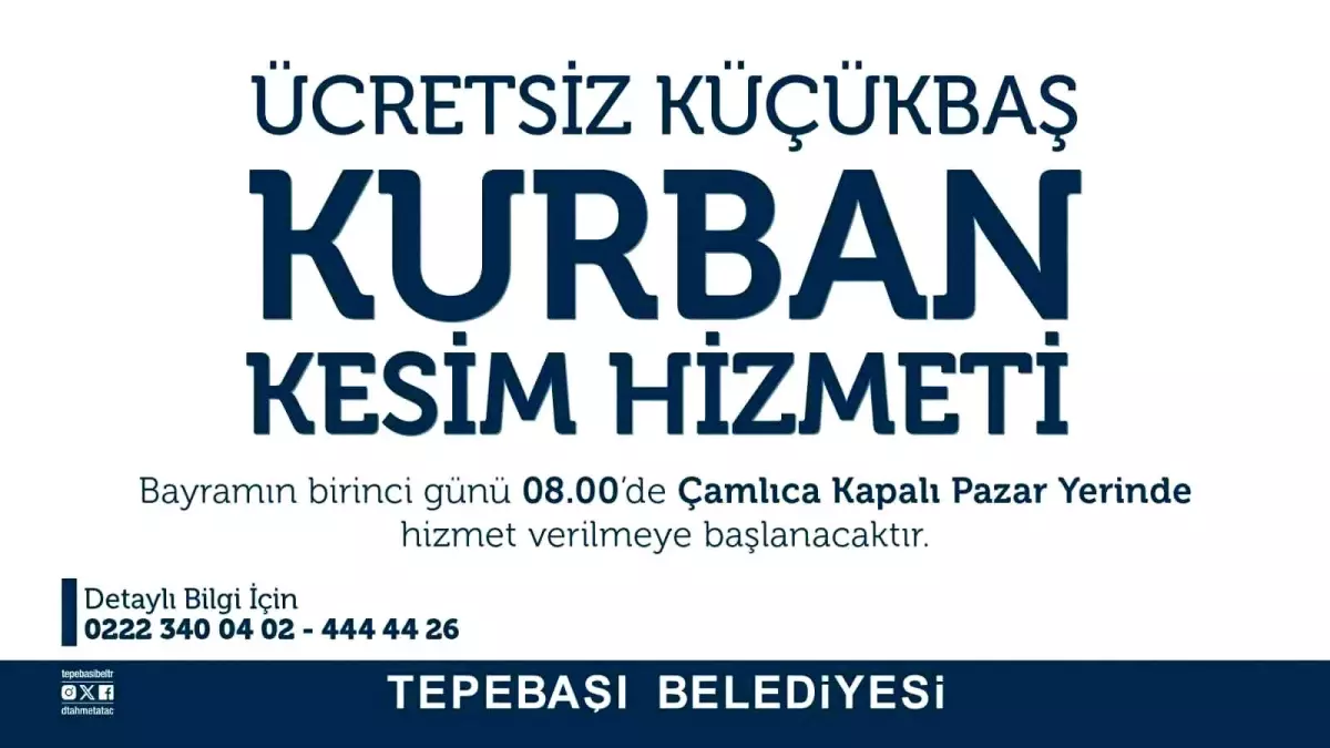 Tepebaşı Belediyesi Kurban Bayramı İçin Kesim Alanlarını Hazırladı