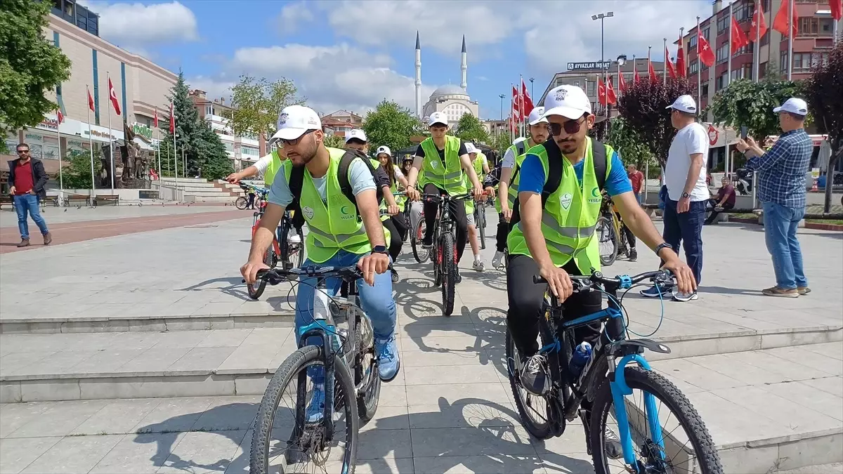 Yeşilay Bisiklet Turu Sakarya'da Gerçekleşti