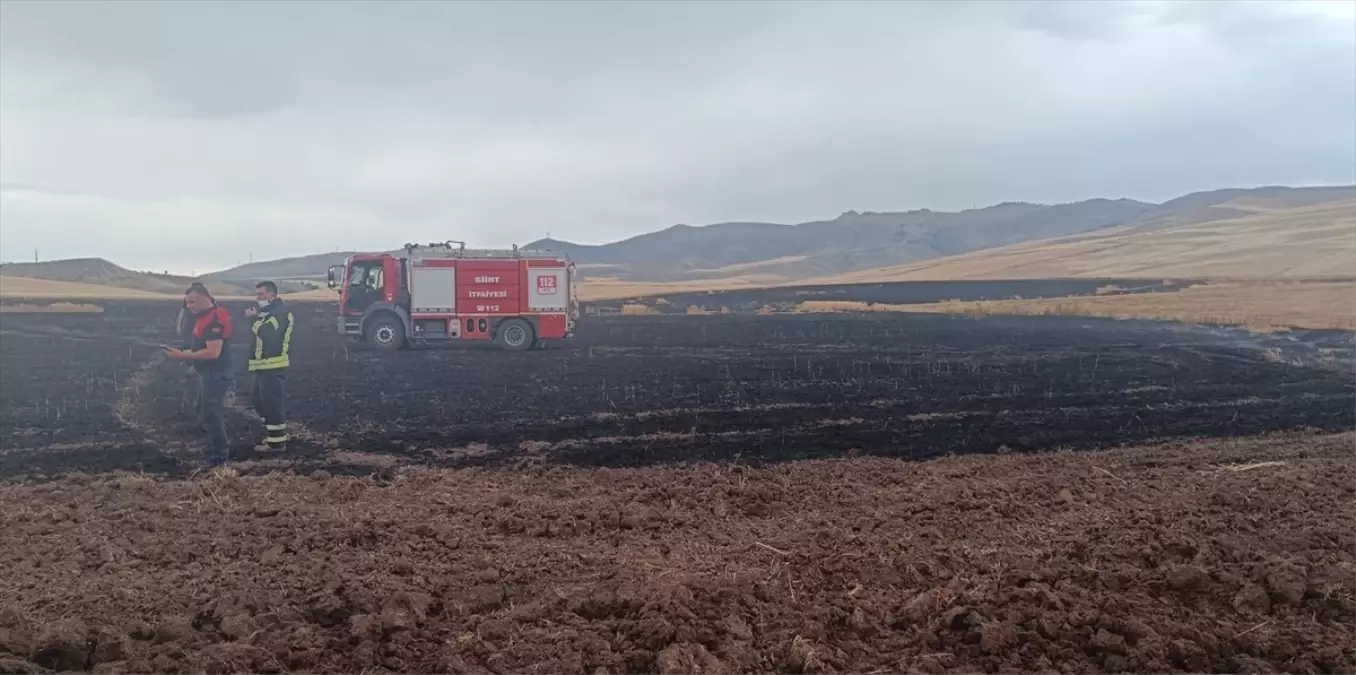 Siirt'te Yıldırım Yangını