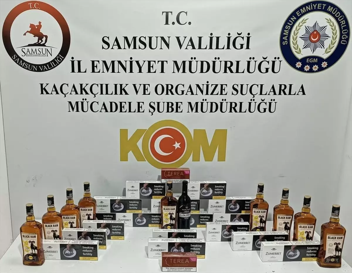 Samsun'da Kaçakçılık Operasyonu: 2 Gözaltı