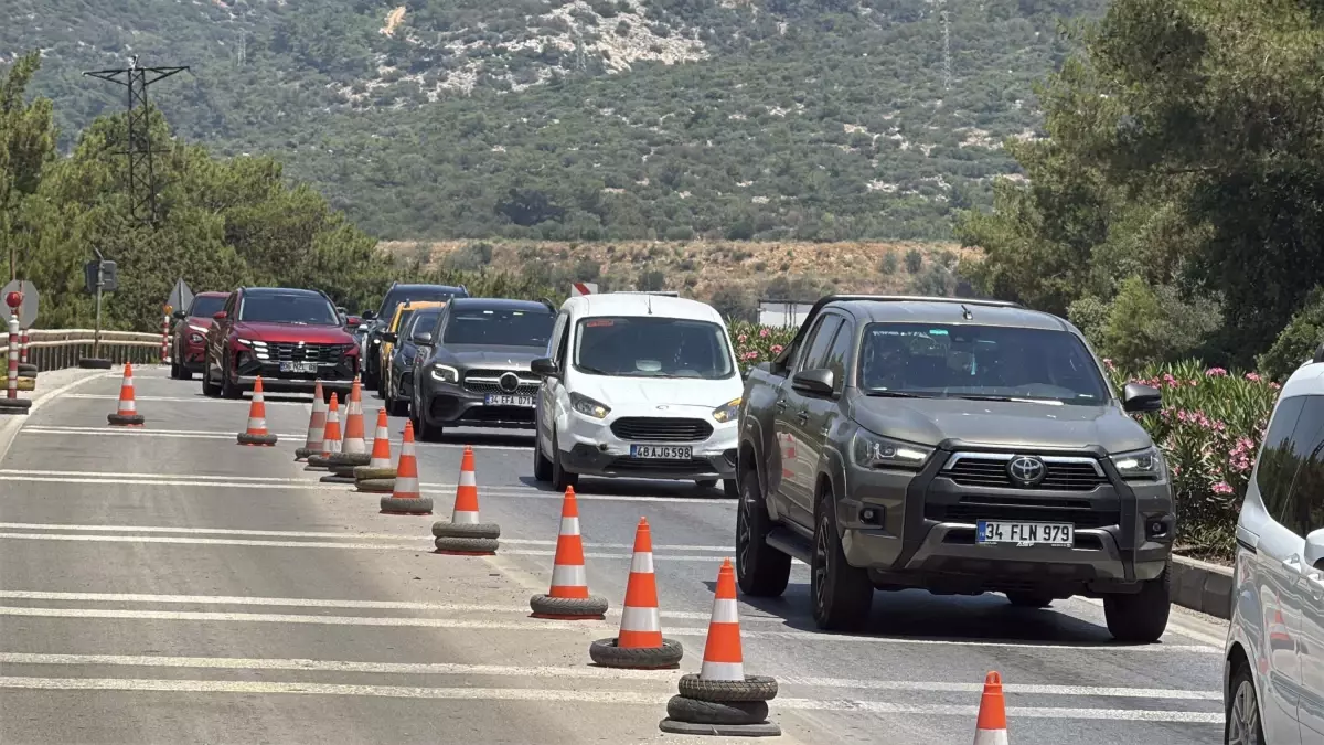 Bodrum'da Kurban Bayramı Trafik Yoğunluğu