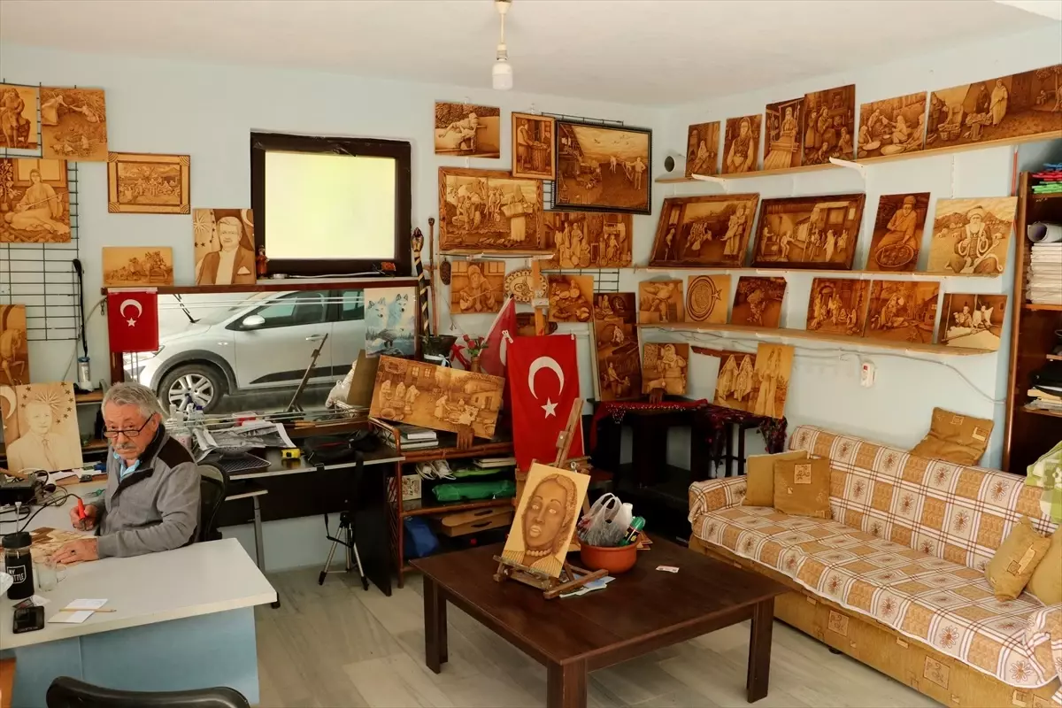 74 Yaşındaki Ahşap Ustası Gelenekleri Yaşatıyor