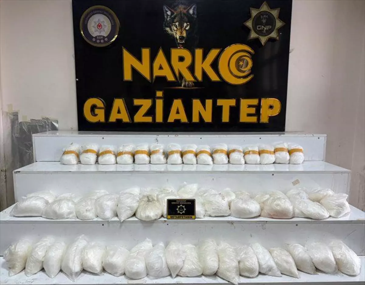 Gaziantep'te 58 Kilogram Uyuşturucu Ele Geçirildi