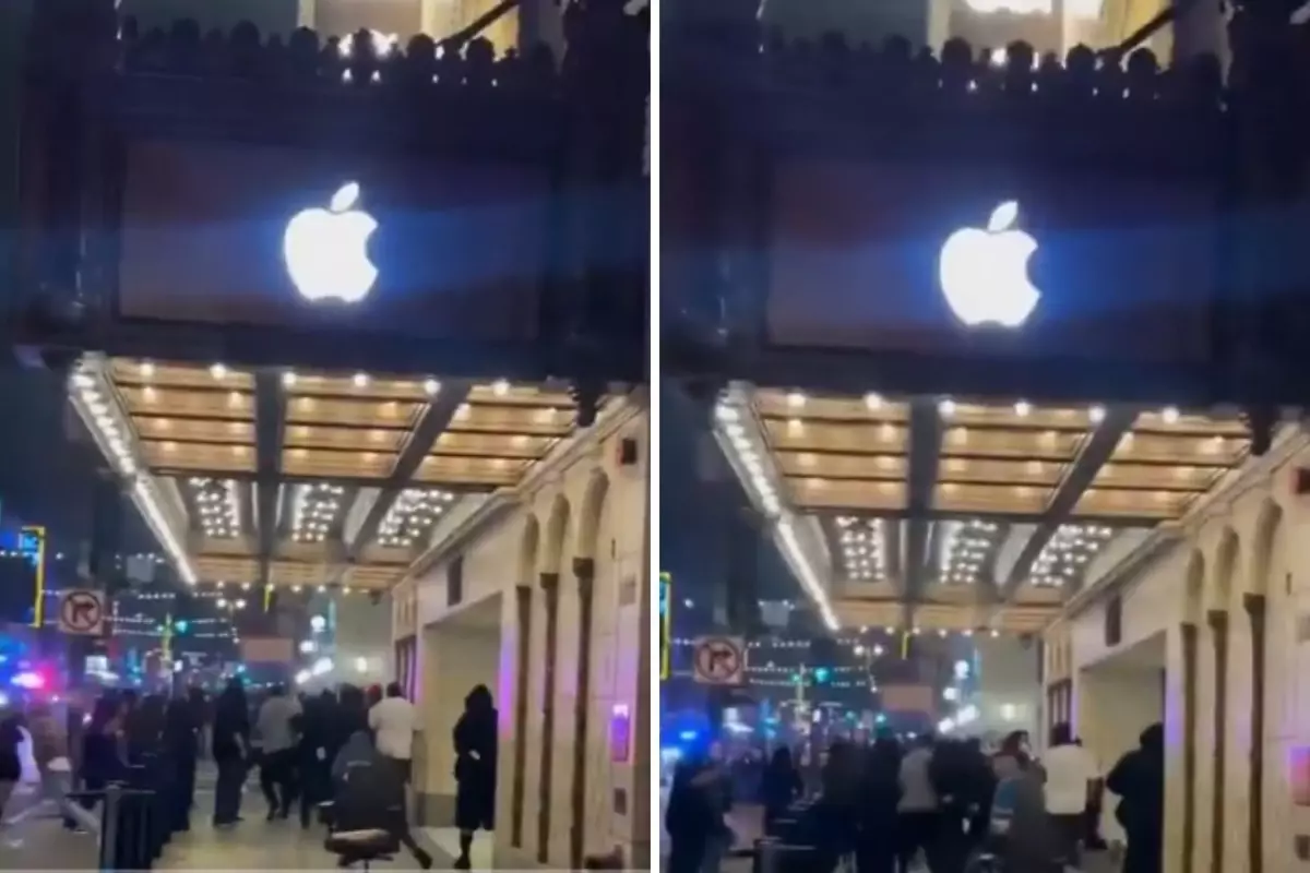 Los Angeles'ta Apple mağazası göstericiler tarafından yağmalandı