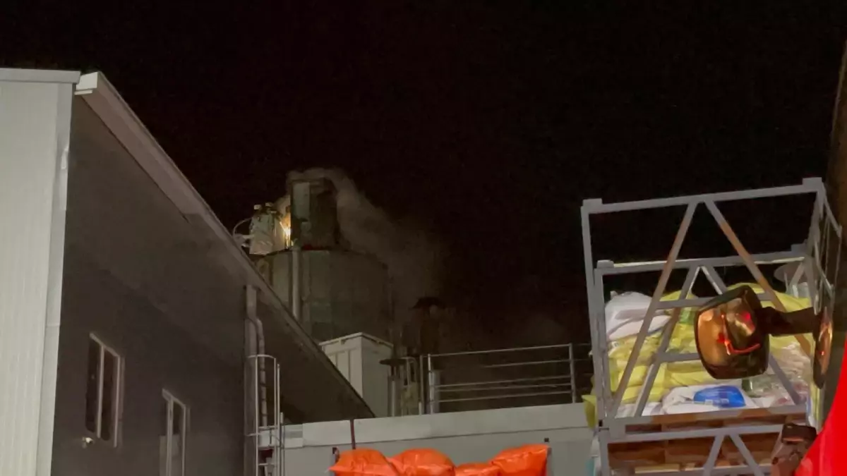 Kayseri'de Ahşap Fabrikasında Yangın