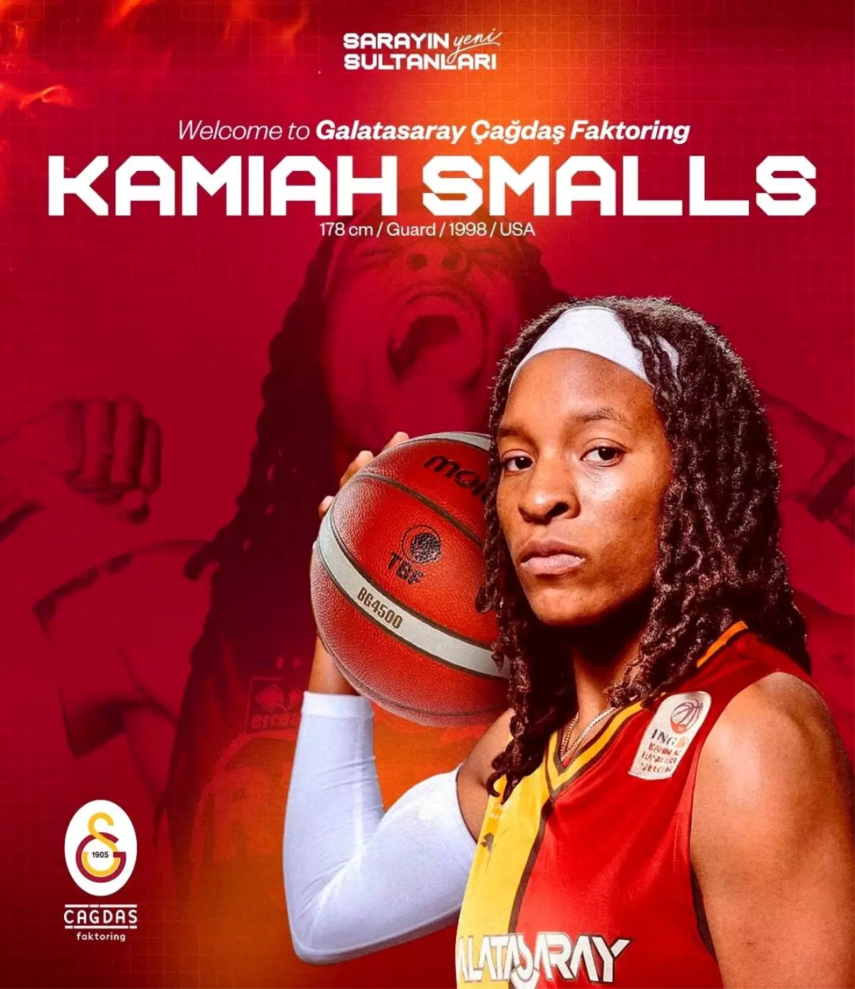 Galatasaray Kadın Basketbol, Kamiah Smalls'ı Transfer Etti