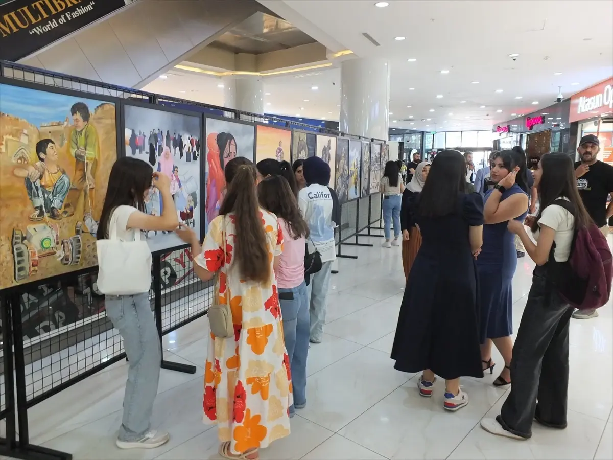 Mardin'de 'Göçün Hafızası ve Gazze' Sergisi Açıldı