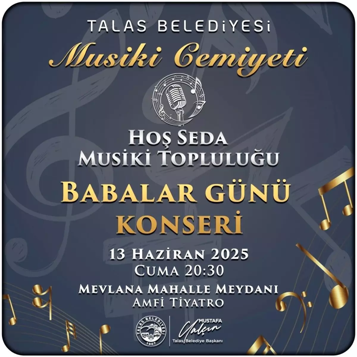 Talas'ta Babalar Günü'ne Özel Müzik Konseri