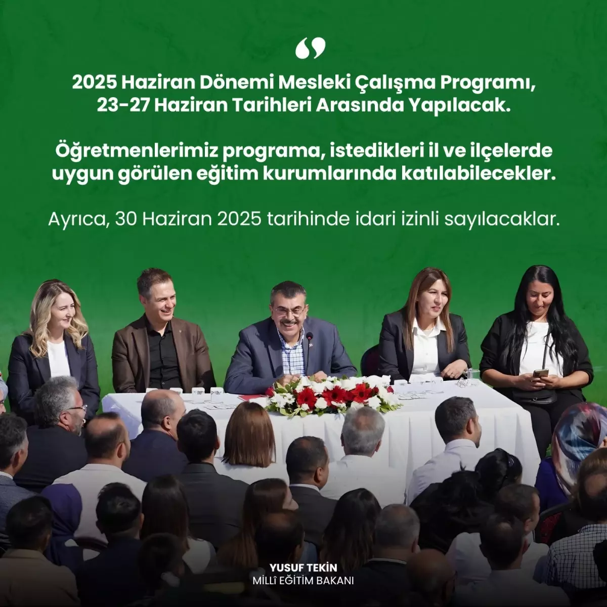 2025 Haziran Eğitim Programı Duyuruldu