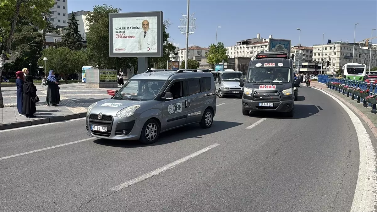 Kayseri'den Gazze Yürüyüşü'ne Destek