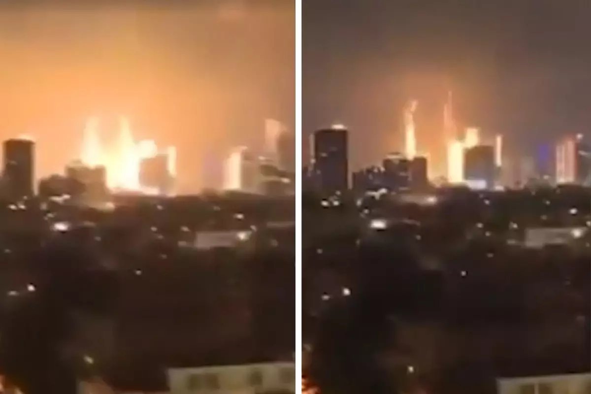 İran'dan 2. saldırı! Fırlatılan füze Tel Aviv'e böyle düştü