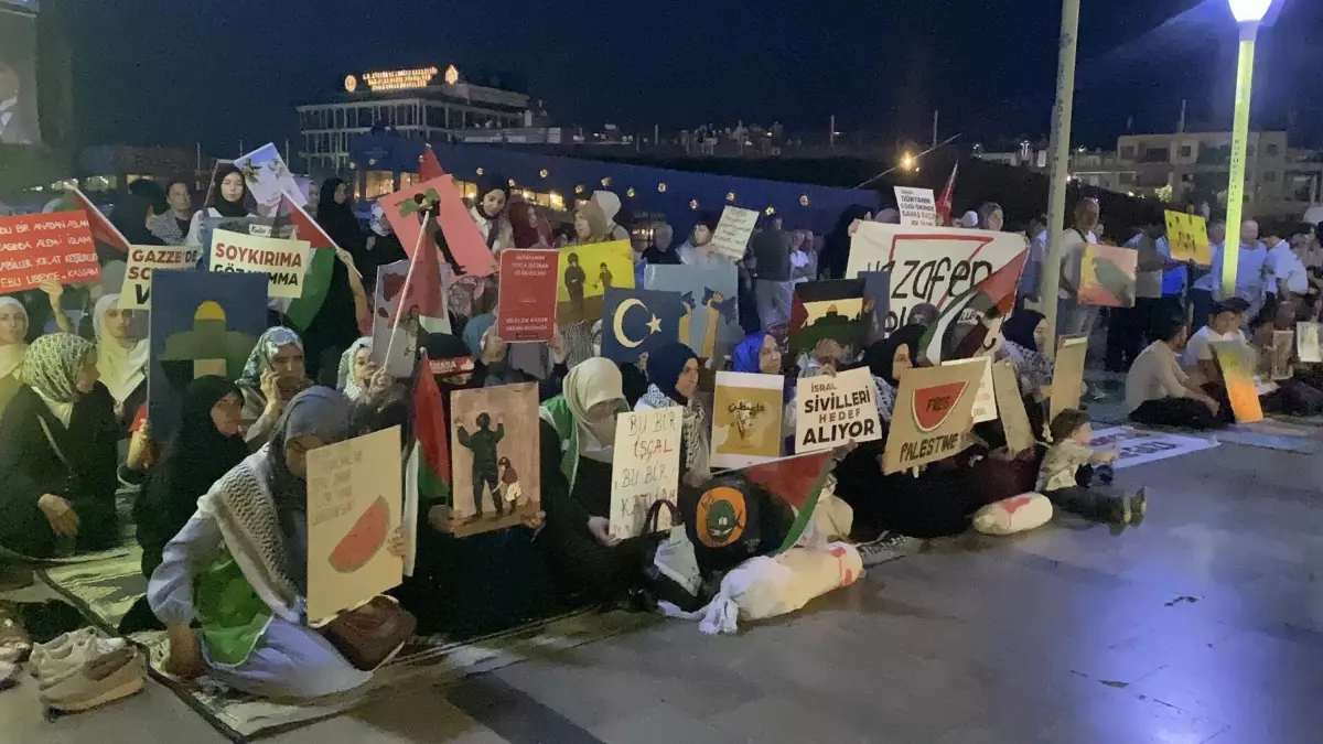 Aydın'da İsrail Protestosu