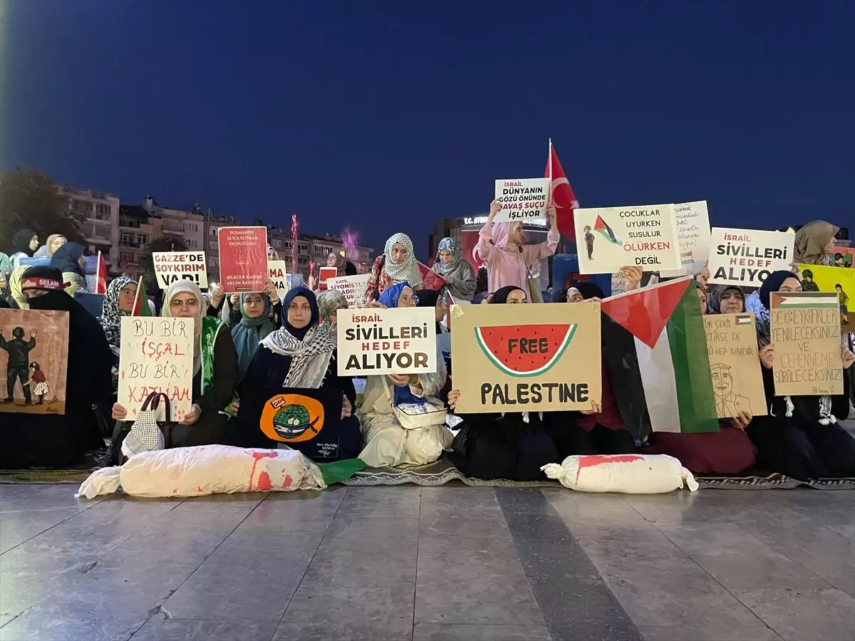 Aydın'da Gazze İçin Protesto Eylemi