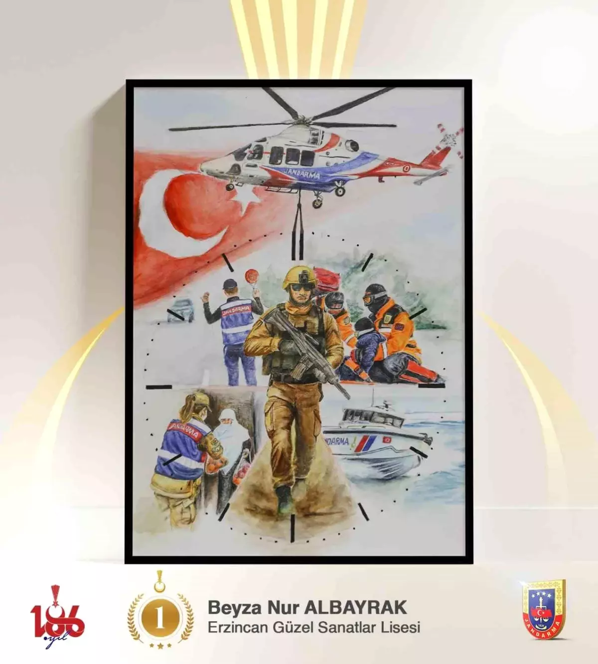 Jandarma Yarışmasında Birinci Beyza Nur Albayrak