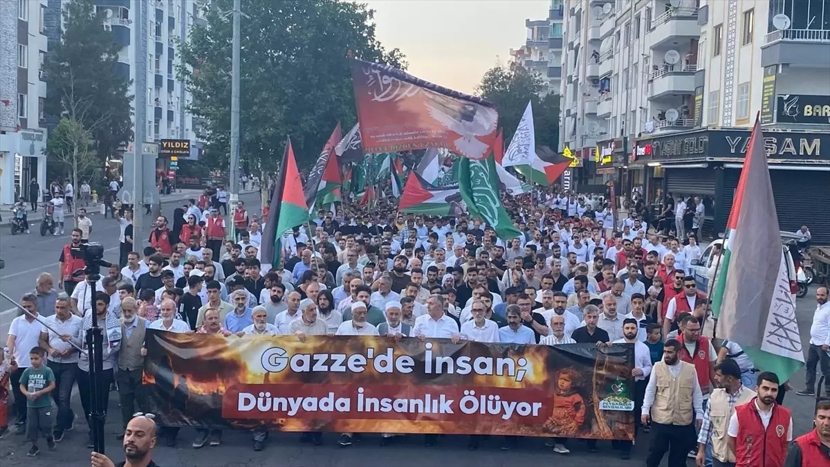 Diyarbakır ve Batman'da Gazze İçin Protesto