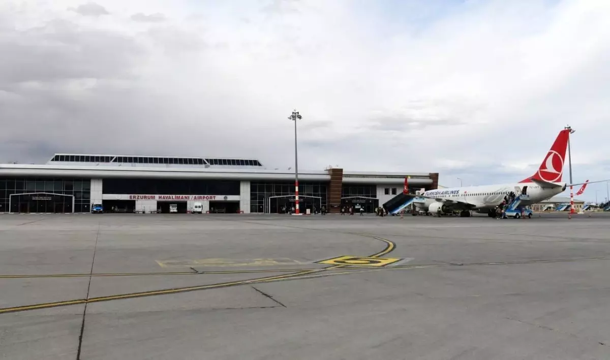 Erzurum Hava Limanı'nda Uçuş Verileri Artış Gösterdi
