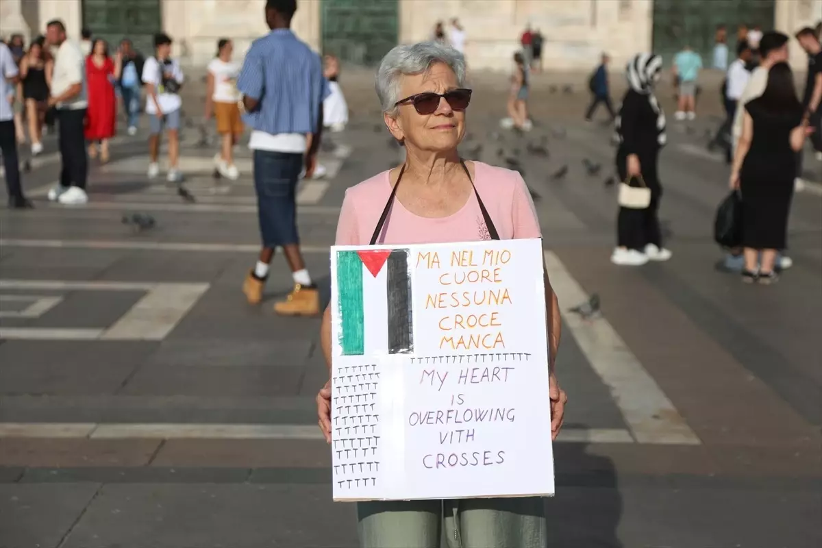 Roma'da Filistin Destekli Protesto