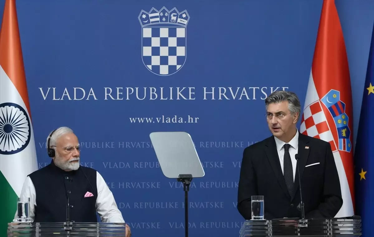 Hindistan ve Hırvatistan'dan İşbirliği Anlaşmaları
