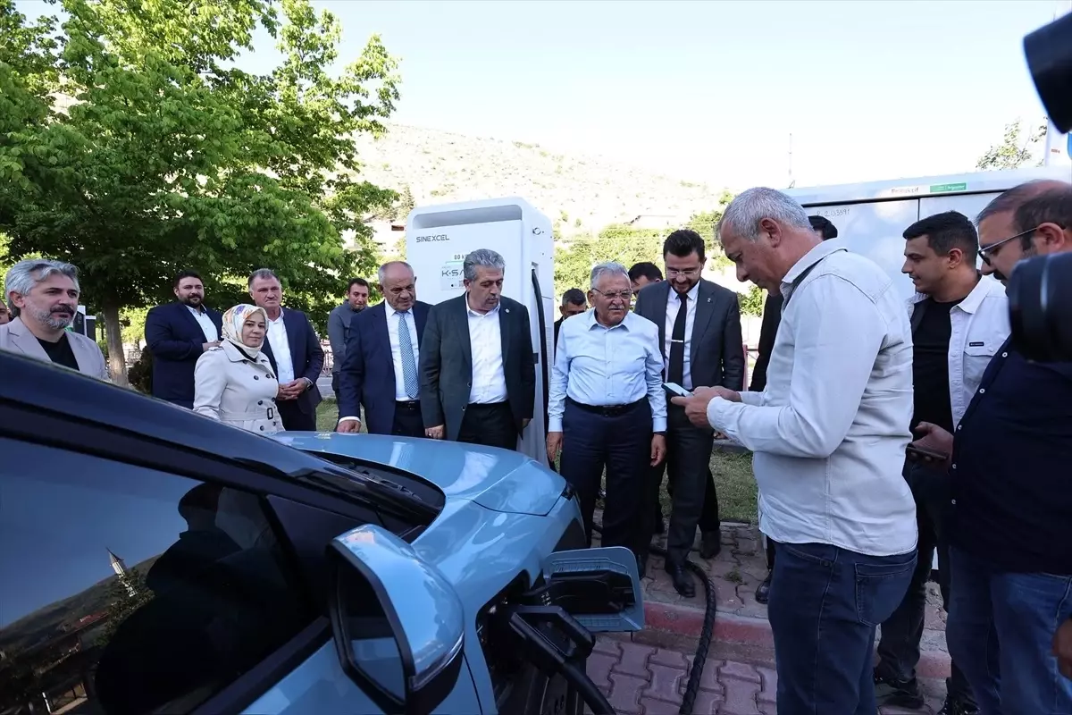 Kayseri'de Yeni Elektrikli Araç Şarj İstasyonu Açıldı