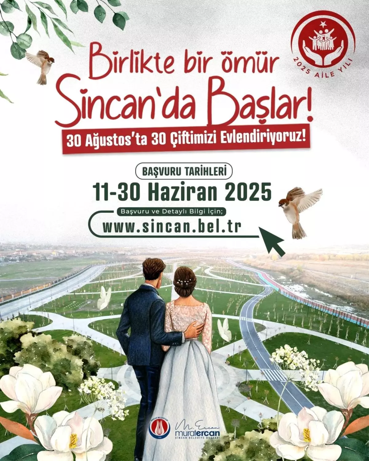 Sincan Belediyesi'nden 30 Çift için Toplu Nikah Töreni