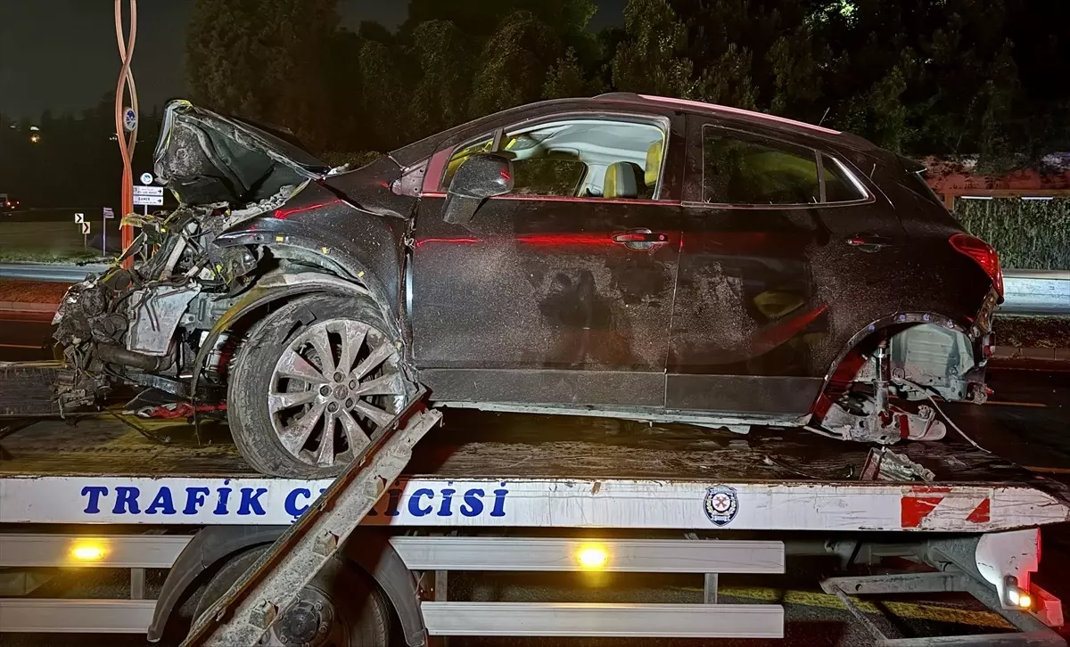 Adapazarı'nda Kaza: Aydınlatma Direği ve Ağaç Devrildi