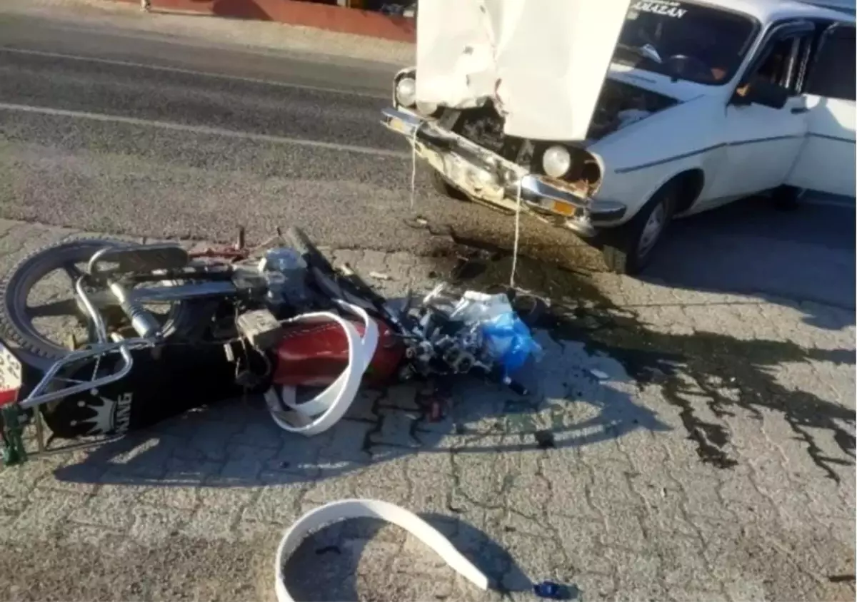 Kayseri'de Motosiklet Kazası