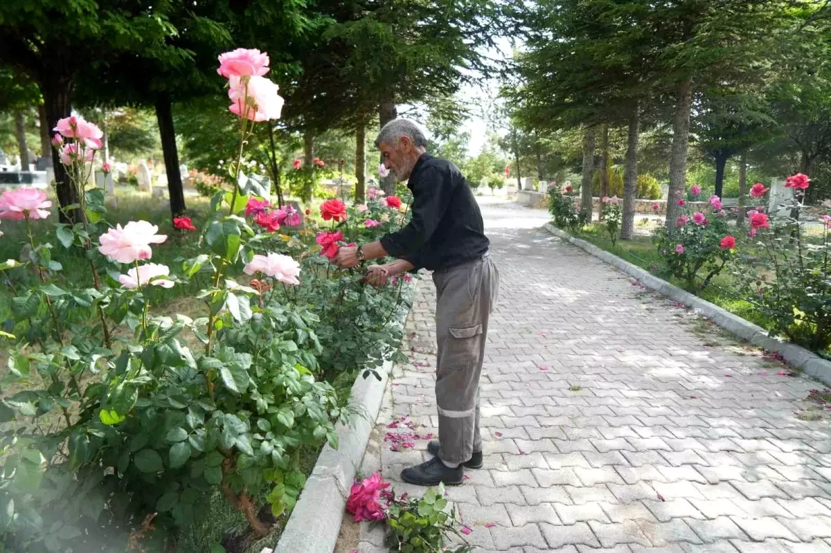 Gümüşler'de Mezarlıkta Gönüllü Hizmet Eden Hüdaverdi Boran'ın Hikayesi