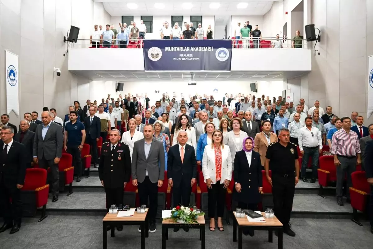 Kırklareli'nde Muhtarlar Akademisi Açıldı