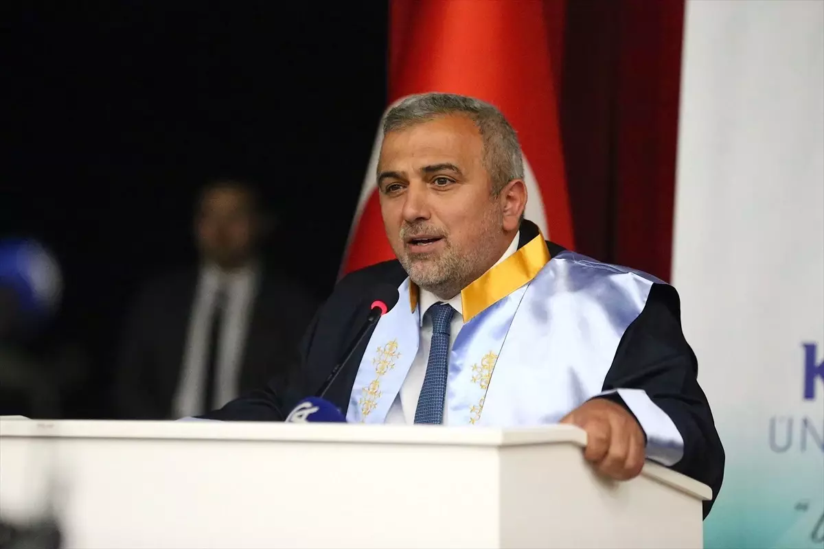KAÜ Mezunları Filistin'e Destek Verdi