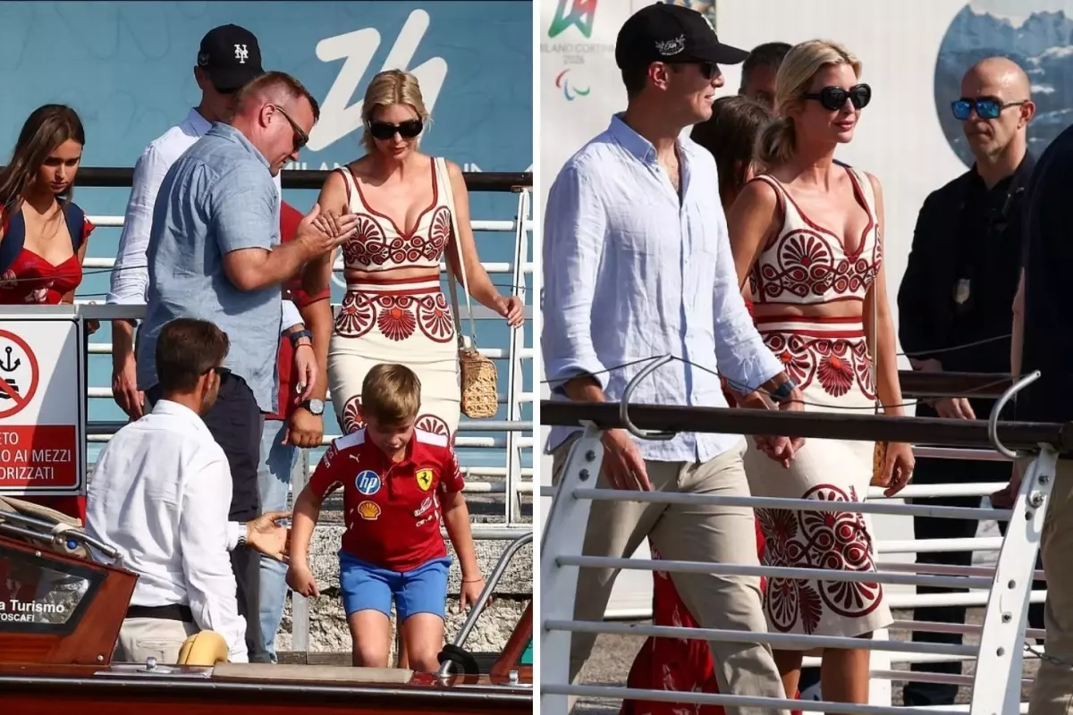 Jeff Bezos'un düğünü için İtalya'ya gelen Ivanka Trump, şıklığıyla göz kamaştırdı