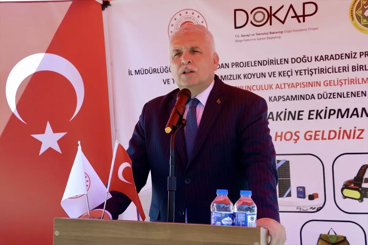 Trabzon'da Hayvancılığa Ekipman Desteği