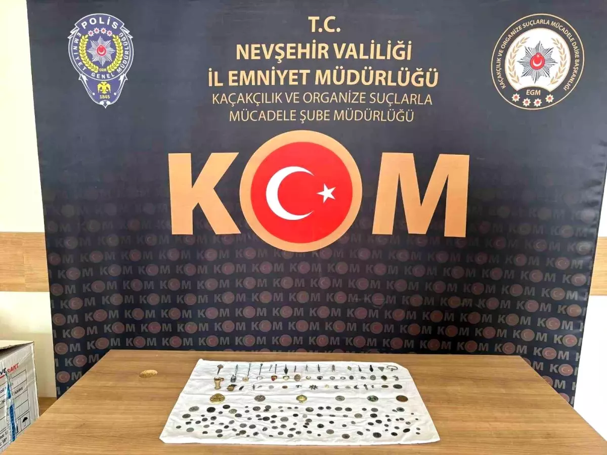 Nevşehir'de 157 Tarihi Eser Ele Geçirildi