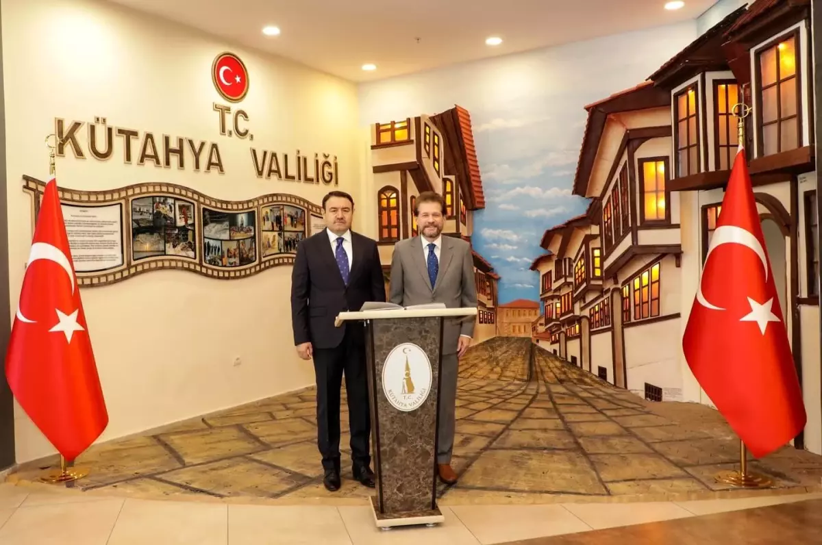 Kuzey Makedonya Büyükelçisi Kütahya'da Resmi Temaslarda Bulundu