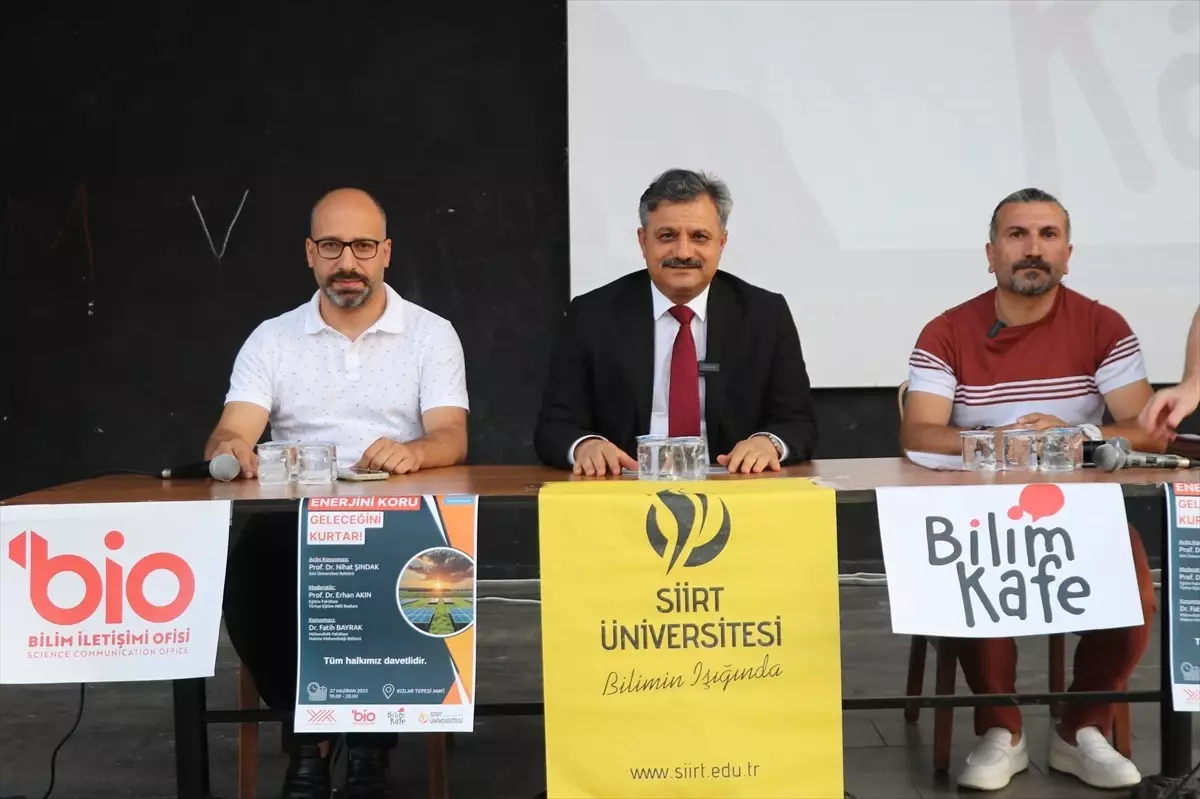 Siirt'te Enerji Temalı 'Bilim Kafe' Etkinliği