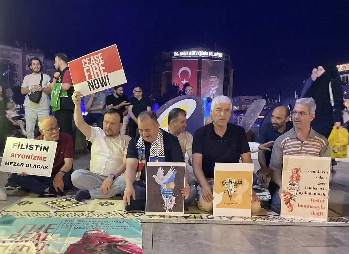 Aydın'da İsrail'e Protesto Eylemi