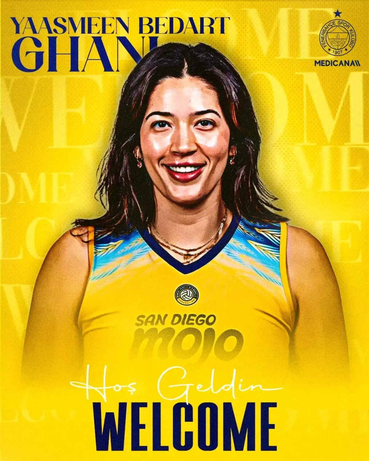 Fenerbahçe Kadın Voleybol Takımı Yaasmeen Bedart-Ghani'yi Transfer Etti