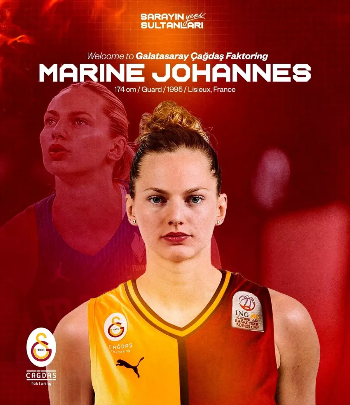 Galatasaray Kadın Basketbolu'na Marine Johannes
