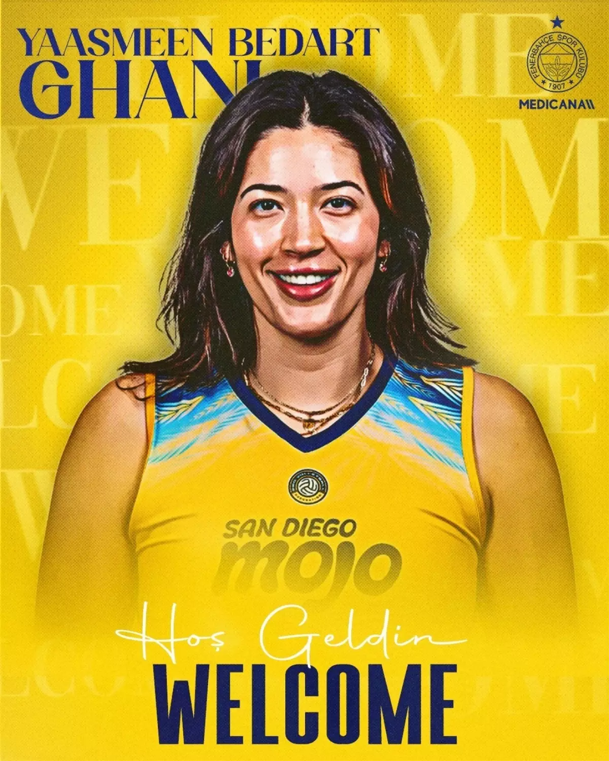 Fenerbahçe'ye Yeni Voleybolcu: Yaasmeen Bedart-Ghani