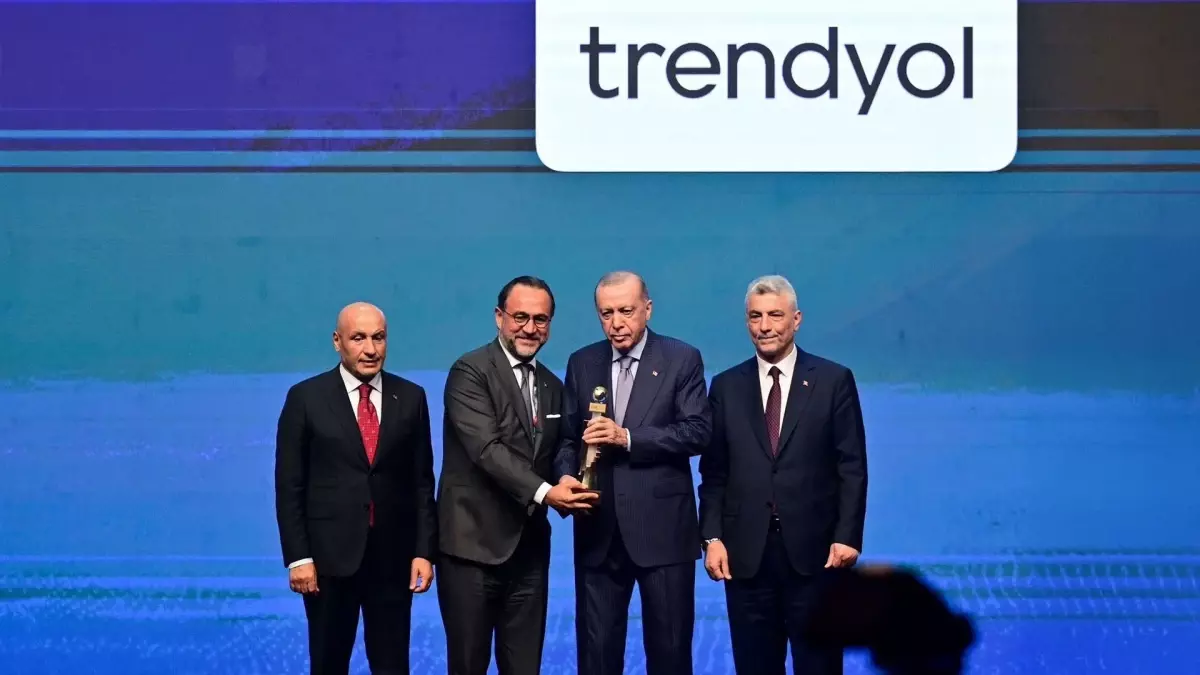 Trendyol, E-ihracat Kategorisinde İhracatın Şampiyonları Ödülü'nü Aldı